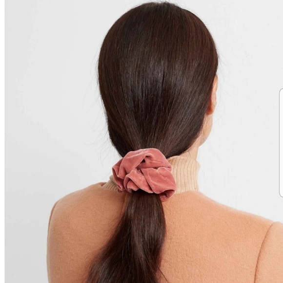 Club Monaco Accessories - CLUB MONACO Rose Velvet Scrunchie